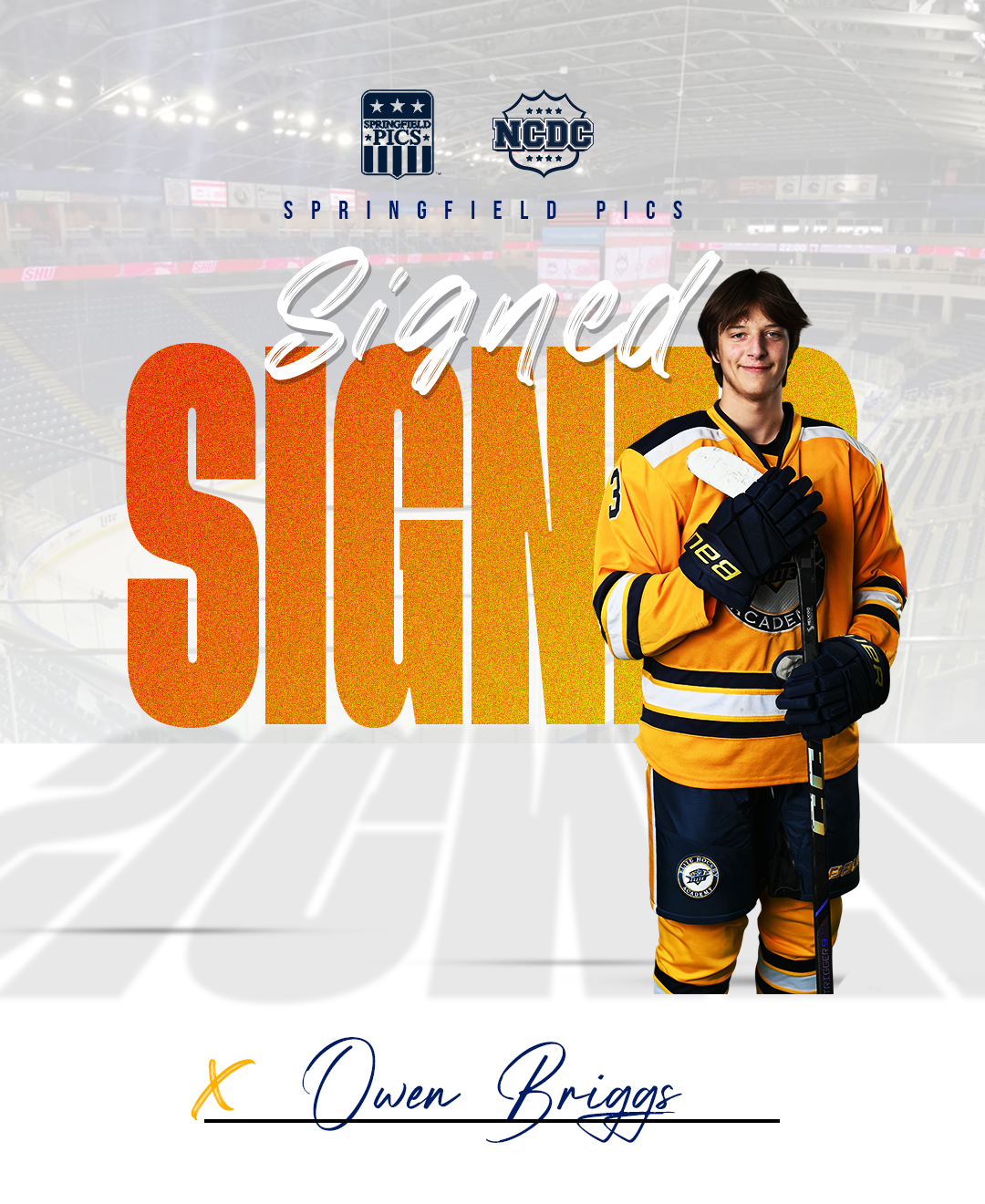 18U Academy Player Briggs signs NCDC Tender featured image